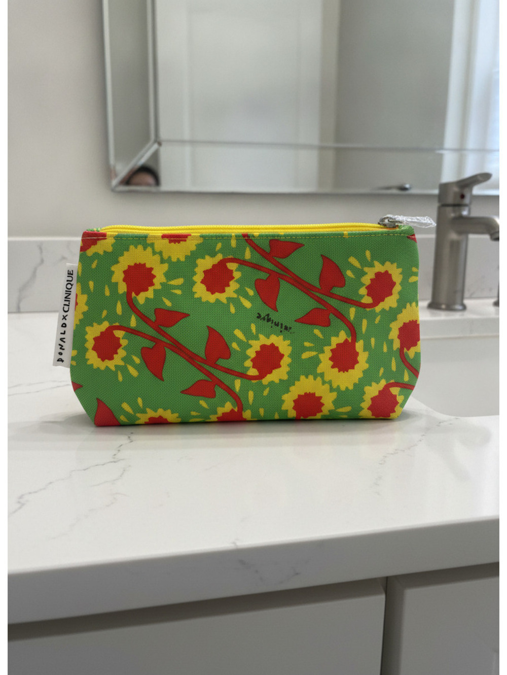 NWOT | Clinique | Donald x "Drawbertson" Limited Edition Floral Cosmetic Makeup